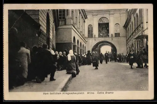 AK Wilna, Vom östlichen Kriegsschauplatz, Ostra Brama