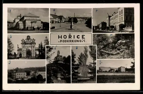 AK Horice v Podkrkonosi, verschiedene Ansichten