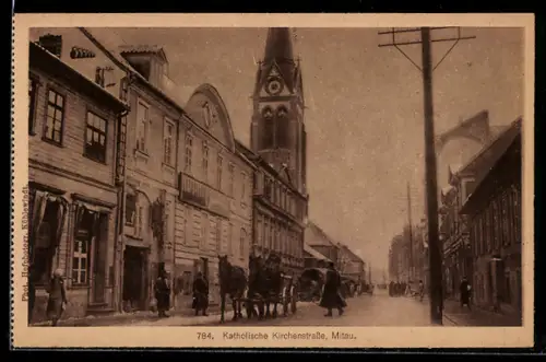 AK Mitau, Katholische Kirchenstrasse