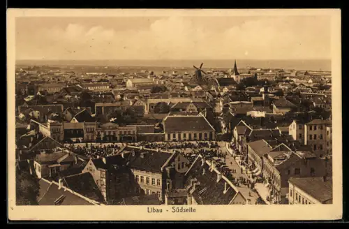 AK Libau, Ortsansicht, Südseite