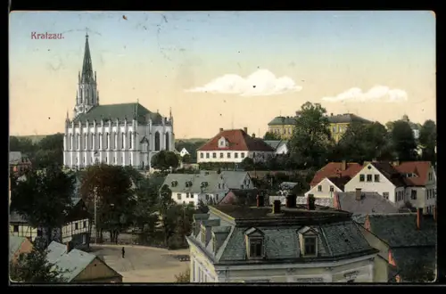 AK Chrastava-Kratzau, Teilansicht