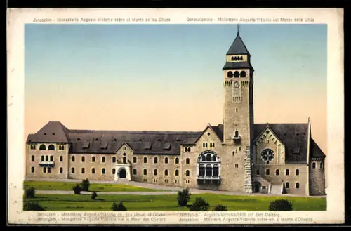 AK Jerusalem, Augusta-Victoria-Stift auf dem Ölberg