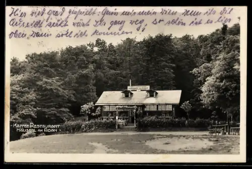 AK Wien, Kaffee Restaurant Häuserl am Roan