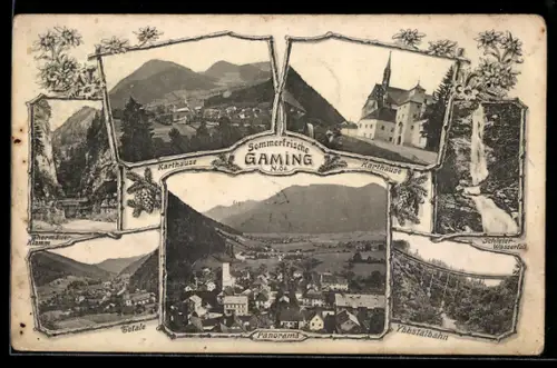 AK Gaming /N.-Oe., Karthause, Ybbstalbahn, Schleier-Wasserfall