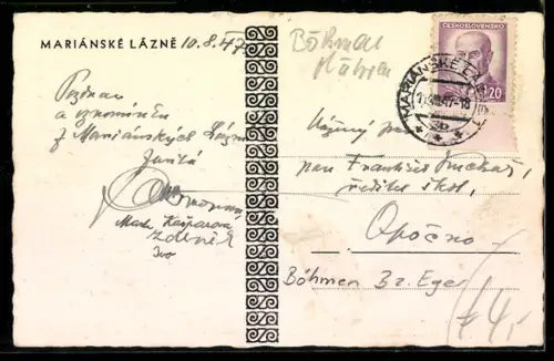 AK Marienbad, Strasse