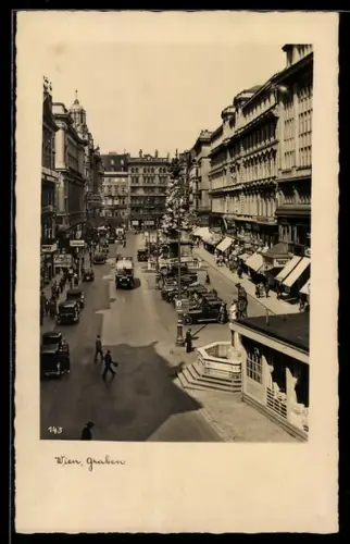 AK Wien, Graben, Autos und Geschäfte