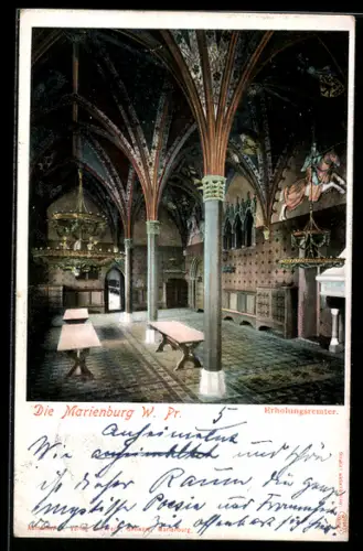 AK Marienburg / Malbork, Erholungsrempter in der Marienburg