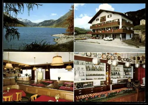 AK Reschen am See, Pension-Restaurant Edelweiss, Hauptstrasse 28, Innenansichten