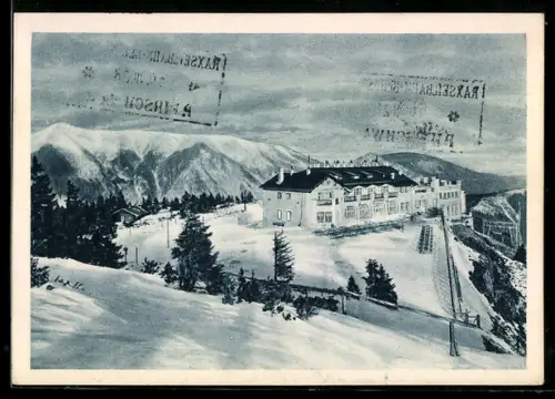 AK Raxalpe, Restaurant im Schnee