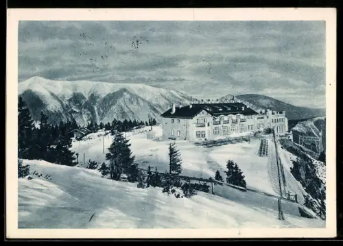 AK Raxalpe, Restaurant im Schnee