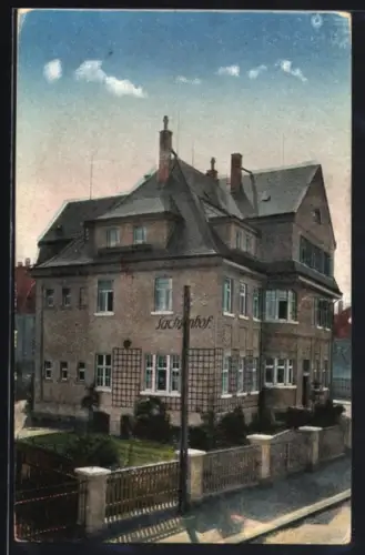 AK Rodewisch i. V., Gasthaus Sachsenhof, Bes. Rob. Huth