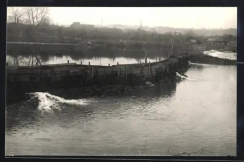 Foto-AK Kirchheim /Neckar, Wehrabbruch im Herbst 1927