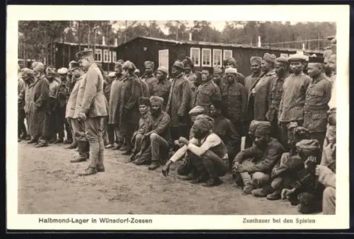 AK Wünsdorf-Zossen, Halbmond-Lager, Zuschauer bei den Spielen