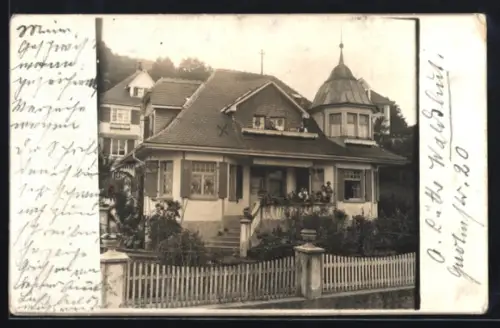 Foto-AK Waldshut, Wohnhaus in der Gartenstrasse 20