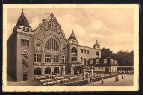 AK Halle a. d. Saale, Gasthof Volkspark G.m.b.H. in der Burgstrasse 27