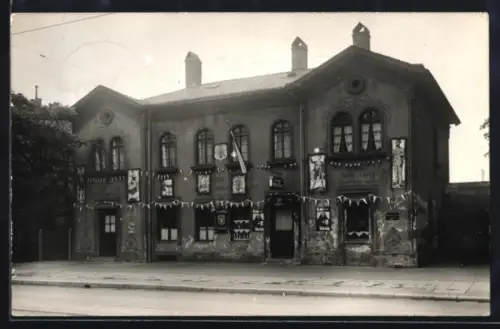 Foto-AK Leipzig, Gasthaus in der Dresdner Strasse 5