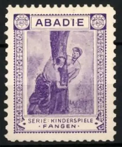 Reklamemarke Abadie Tabakwaren, Serie: Kinderspiele, Fangen