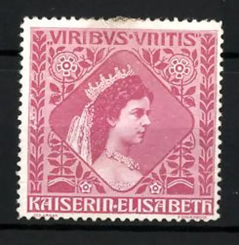 Reklamemarke Viribus Unitis, Kaiserin Elisabeth Sisi von Österreich
