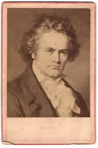 Fotografie Friedrich Bruckmann, München, Porträt von Beethoven nach einem Gemälde