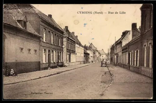 AK Cysoing, Nord, Rue de Lille