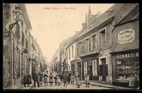 AK Sées /Orne, Rue Billy, Poissonnerie Le Jeudl