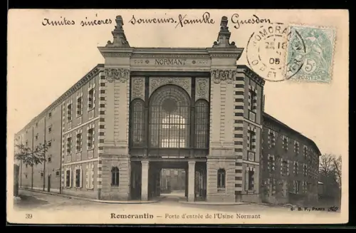 AK Romorantin, Porte d`entrée de l`Usine Normant