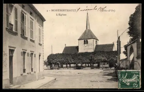 AK Montberthault /Cote-d`Or, L`Eglise