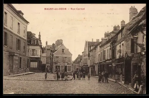 AK Magny-en-Vexin, Rue Carnot