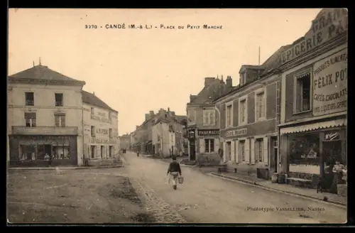 AK Candé /M.- & L., Place du Petit Marché
