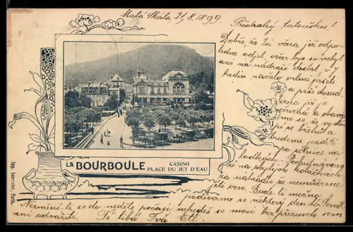 AK La Bourboule, Casino, Place du Jet d`Eau