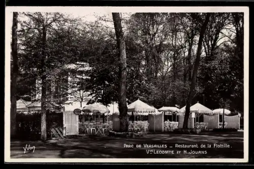 AK Versailles, Parc de Versailles, Restaurant de la Flottille, Vve Lecomte et H. Jouans