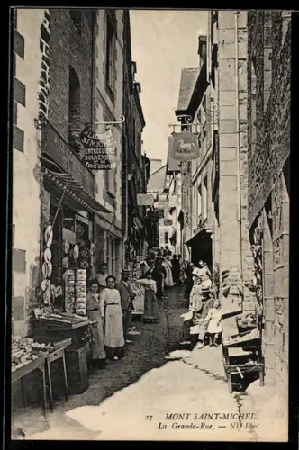 AK Mont Saint-Michel, La Grande Rue