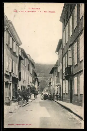 AK Le Mas-d`Azil /Ariège, La Rue Droite