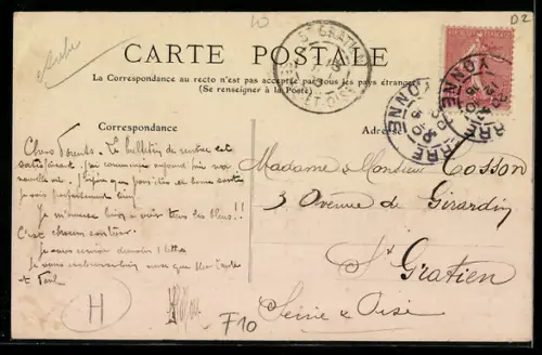 AK Géraudot, Rue du Général Bertrand