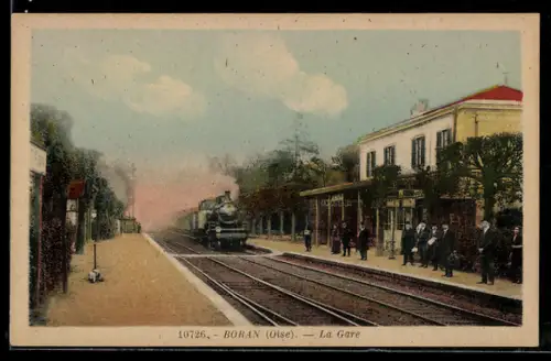 AK Boran /Oise, La Gare, Bahnhof