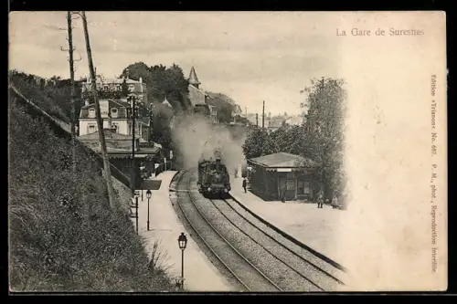 AK Suresnes, La Gare, Bahnhof