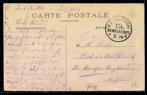 AK Amagne-Lucquy, Rue de Lucquy