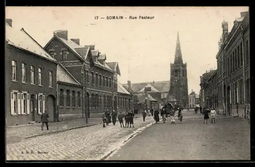AK Somain, Rue Pasteur
