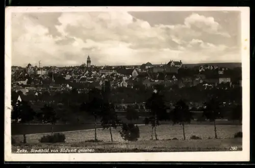 AK Zeitz, Stadtbild von Südwest gesehen