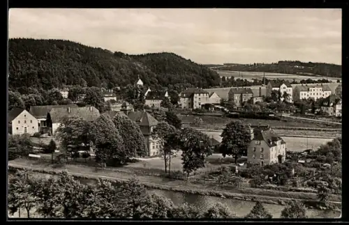 AK Falkenau /Flöha, Ortsansicht aus der Vogelschau