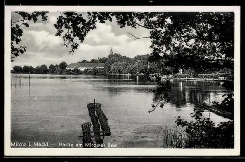 AK Mirow i. Meckl., Partie am Mirower See