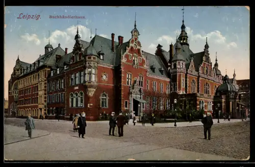 AK Leipzig, Ansicht vom Buchhändlerhaus