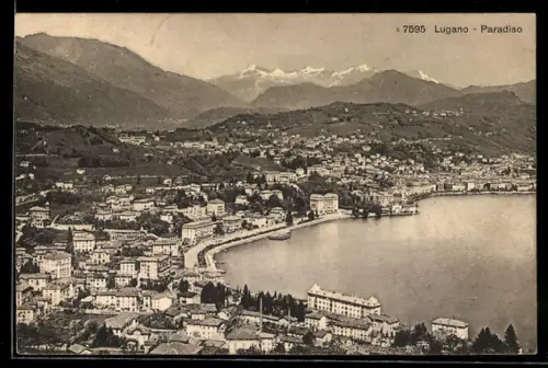 AK Lugano-Paradiso, Teilansicht