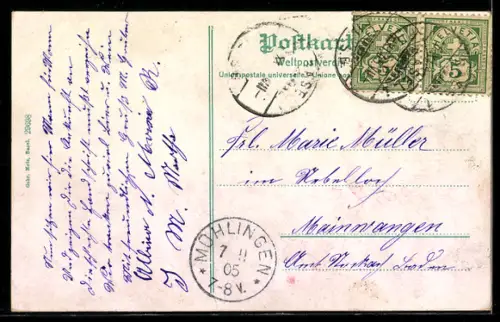 AK Basel, Neue mittlere Rheinbrücke