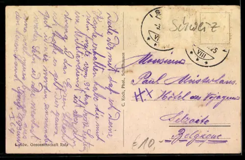 AK Rafz, Teilansicht mit Kirche