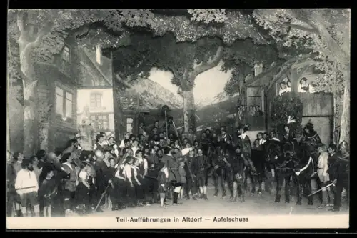 AK Altdorf, Tell-Aufführungen, Apfelschuss