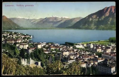 AK Locarno, Veduta generale