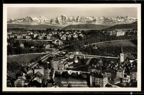 AK Bern, Obstbergquartier und Nydeckbrücken
