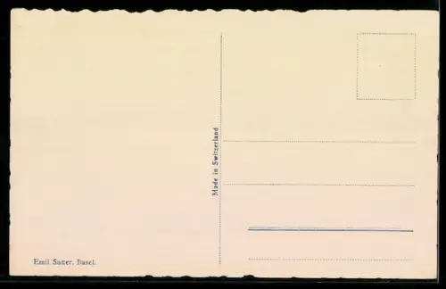 AK Basel, Marktplatz mit Rathaus