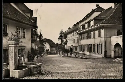 AK Herzogenbuchsee, Strassenpartie im Ort